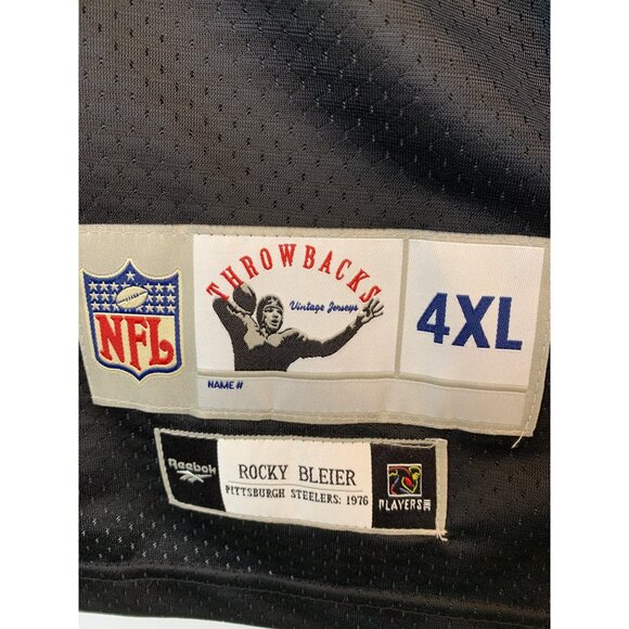 Reebok NFL Throwbacks Rocky Bleier Pittsburgh Steelers 1976 Jersey 4XL Sewn 1003 - Picture 4 of 12